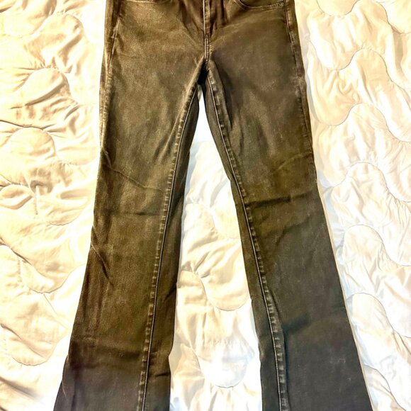 American Eagle Jeans Size 10 Regular Inseam 30 inches Black Boot cut - Picture 1 of 11